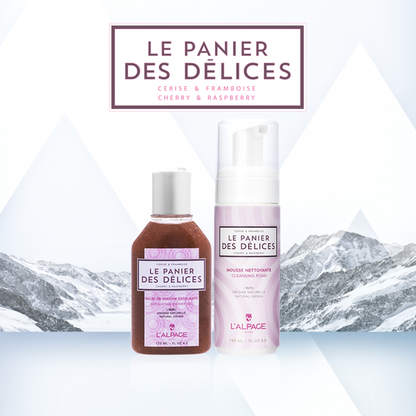 Coffret Cadeau Gelée de Douche Exfoliante 125ml + Mousse Nettoyante LE PANIER DES Délices