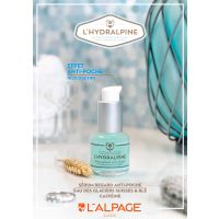 Serum Regard Anti-Poche L'Hydralpine Yeux 15ml | Hydratant 24H Anti Poche Eau des Glaciers Suisse Blé Impératoire Bio | L'ALPAGE Suisse